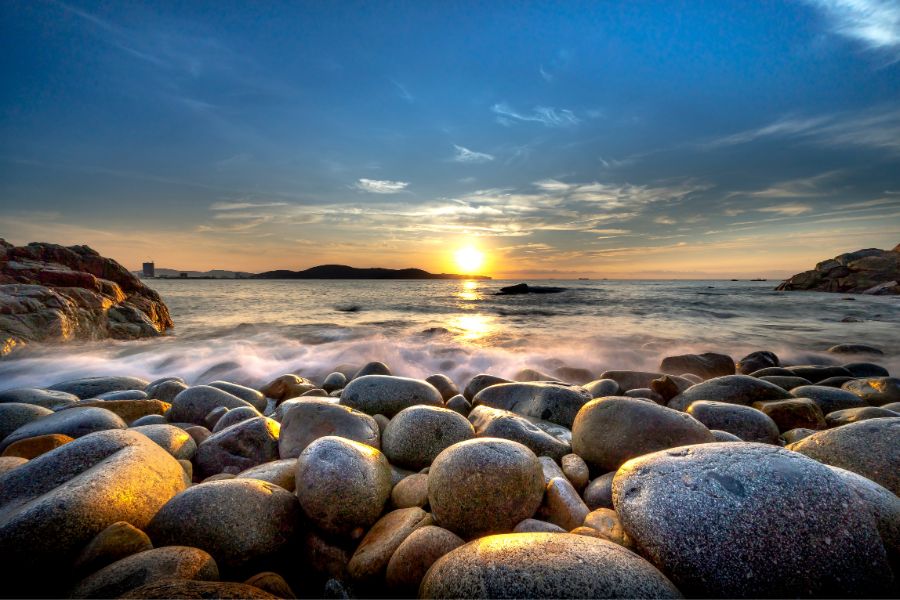 good morning image with sunrise