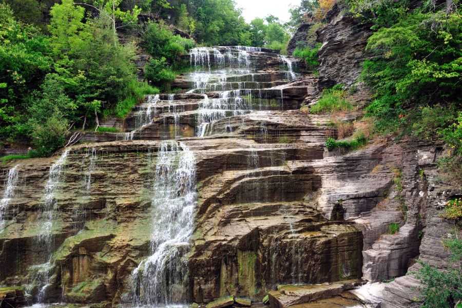 good morning images waterfall