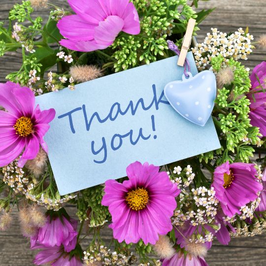 images thank you flowers