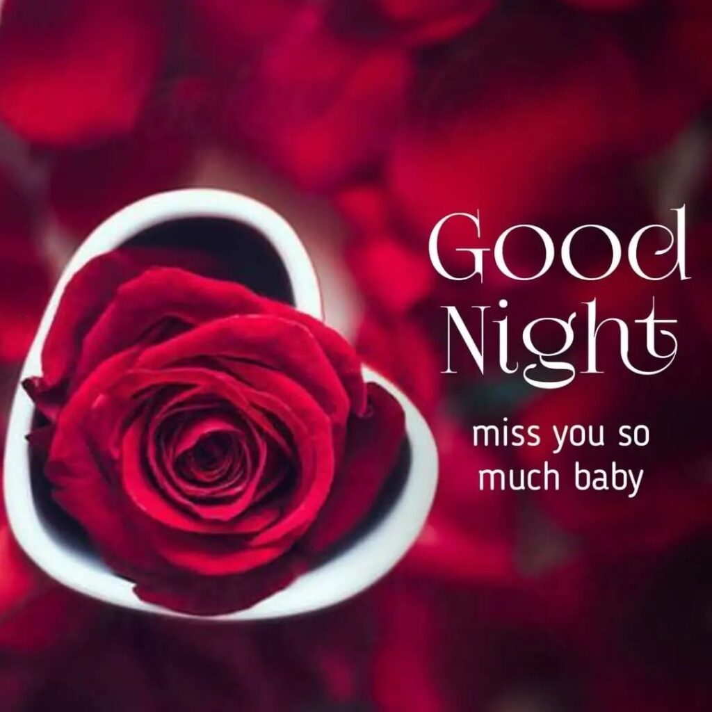 romantic love good night image
