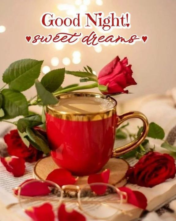 rose good night image