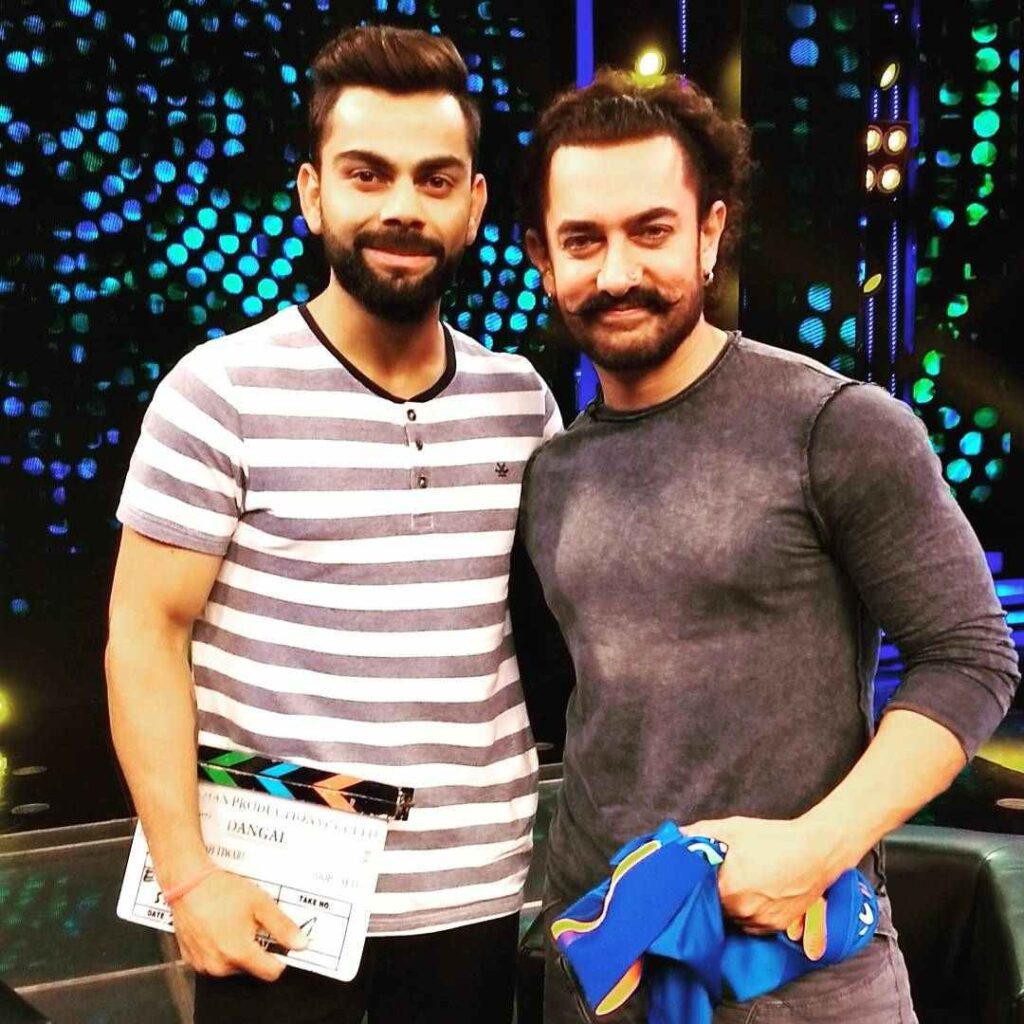 Virat Kohli & Amir Khan Photo