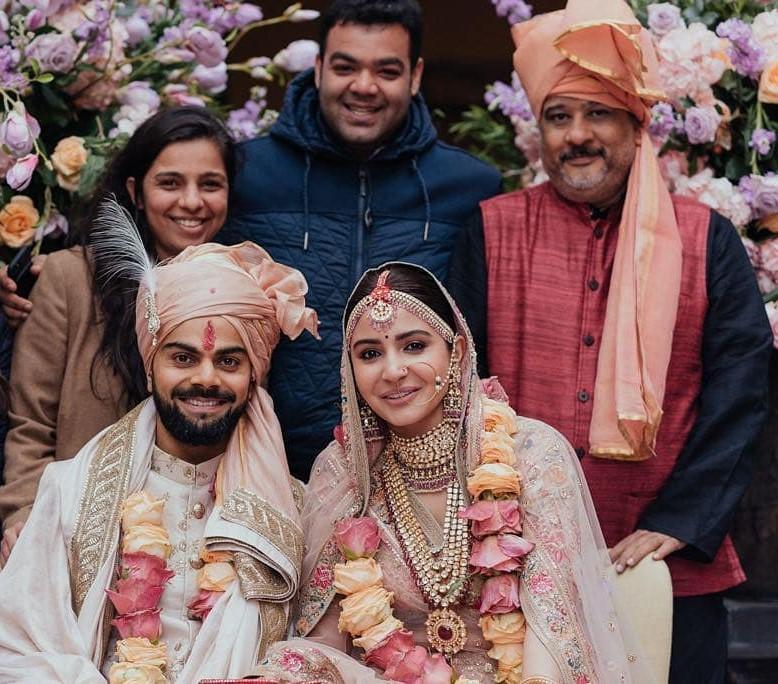 virat kohli & anushka sharma marraige photo