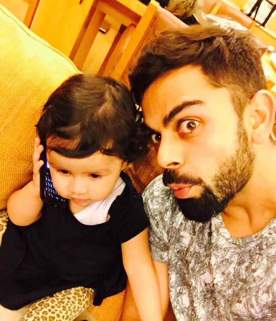 virat kohli daughter photo