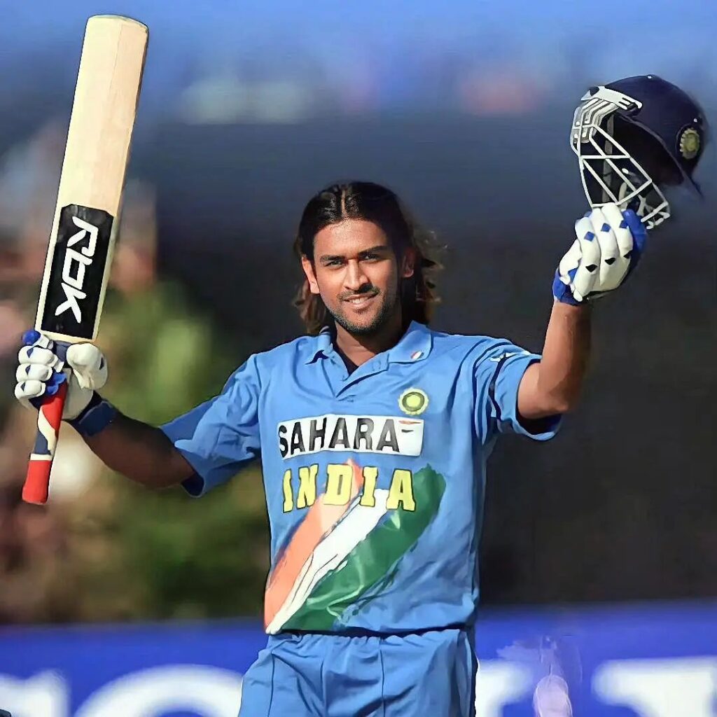 MS Dhoni after century Image